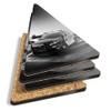 4 x Triangle Coasters - BW - Amazing City Police