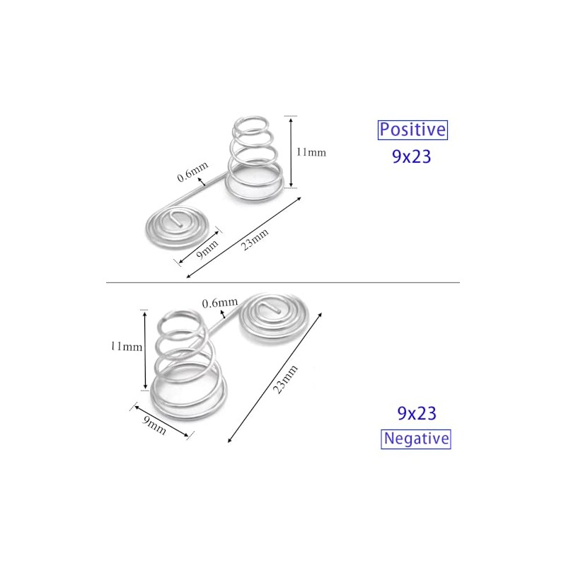 Cilky 10pcs AAA Battery Positive Negative Conversion Spring Contact Plate