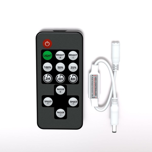 DUOFU365 LED Remote Controller, DC 5-24V Mini Wireless Remote Controller