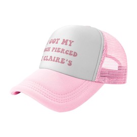 Funny Trucker Hats for Women Men Adjustable Pink Baseball Cap for All Season Outdoor Travel