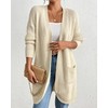 Bsubseach Cardigan Sweaters for Women Fall Outfits Open Front Crochet