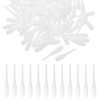 LQIOACU Pack of 60 White Plastic Dart Tips, Soft Dart
