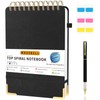 Top Spiral Notebook, A5 Hardcover Top Bound Steno Pads, 240