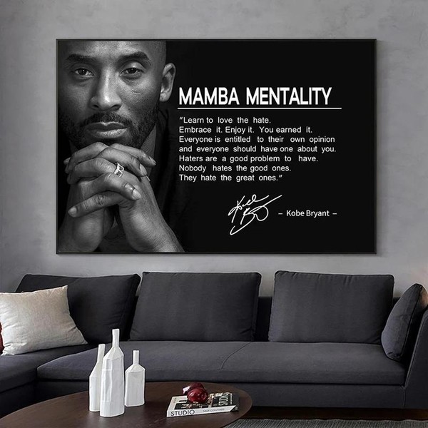 Famous Basketball Star Poster Kobe Bryant MBA Spirit Memorial Hall