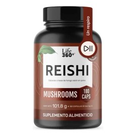 Reishi Mushrooms Life 360+ 180 Cápsulas Con Hongo Reishi