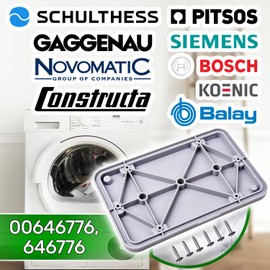 Maintenance Flap Heat Pump Dryer 225 x 145 x 16 mm with Seal and 6 Screws – Maintenance Kit for the Dryer with Original Code 00646776 646776 for Bosch ONIX TECH