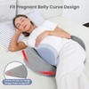 WEIKA Pregnancy Pillows for Sleeping, Upgraded Memory Foam Maternity Pillow