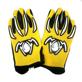 Youth Kids Motocross Motorcycle BMX MX ATV Dirt Bike Bicycle Cycling Gloves Martian Spider Yellow
