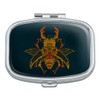 Steampunk Stag Beetle Rectangle Pill Case Trinket Gift Box