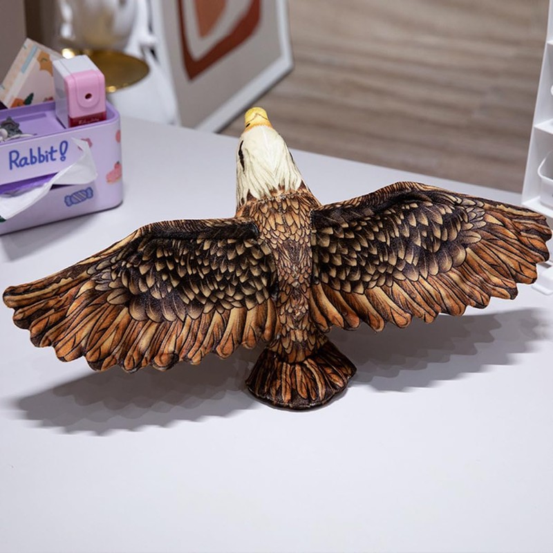 MILEE Realistic Hawk Plush, Hawk, Animal Toy, Fluffy, Cute Bird