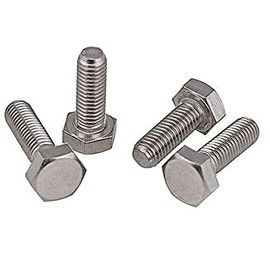 M16 x 50 Hex Bolts Hex Bolts Cap Screws Suitable for Metal Construction Machinery Car DIY Zinc Plated Steel Class 8.8 DIN933 16mm x 50mm (Pack of 5)