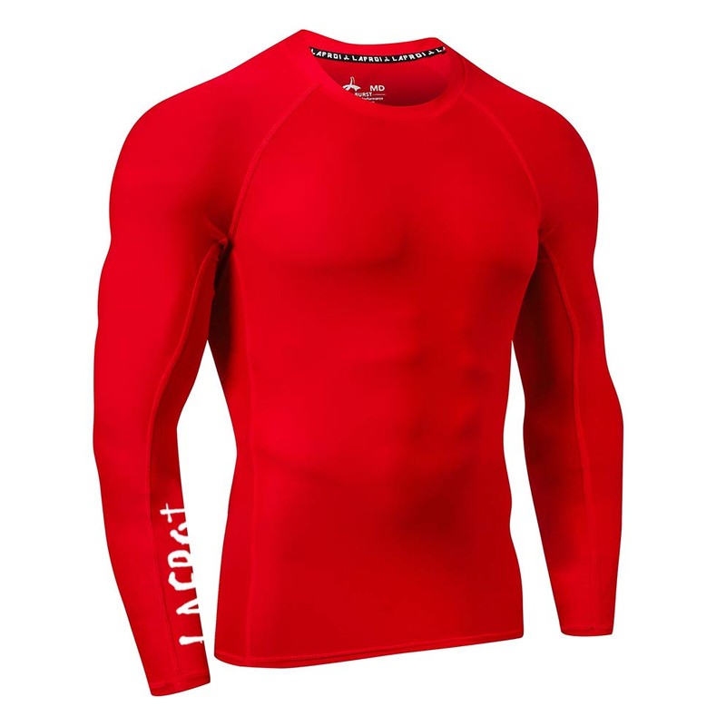 LAFROI Men's Long Sleeve UPF 50+ Baselayer Skins Performance Fit