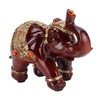 Elephant Statue Durable Resin Cute Elegant Attract Wealth Round Corner