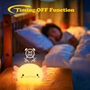 UNEEDE Axolotl Night Light for Kids with Axolotl Keychain,Animal Silicone
