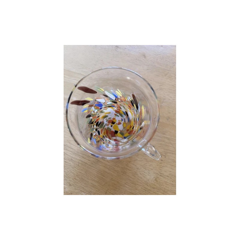 Murano NEW Murano Confetti Studio Art Glass Mug Hand Blown