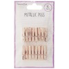 Dovecraft Essentials Metallic Pegs-Rose Gold, Multi Colour, 1