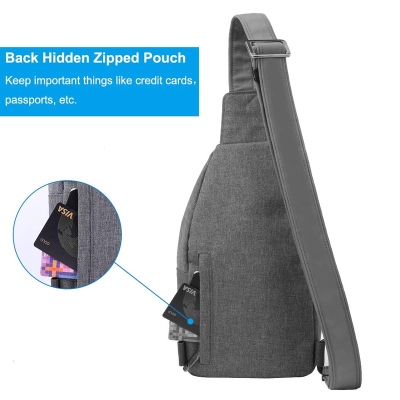 Waterfly Small Crossbody Sling Backpack Anti Theft Backpack for Traveling
