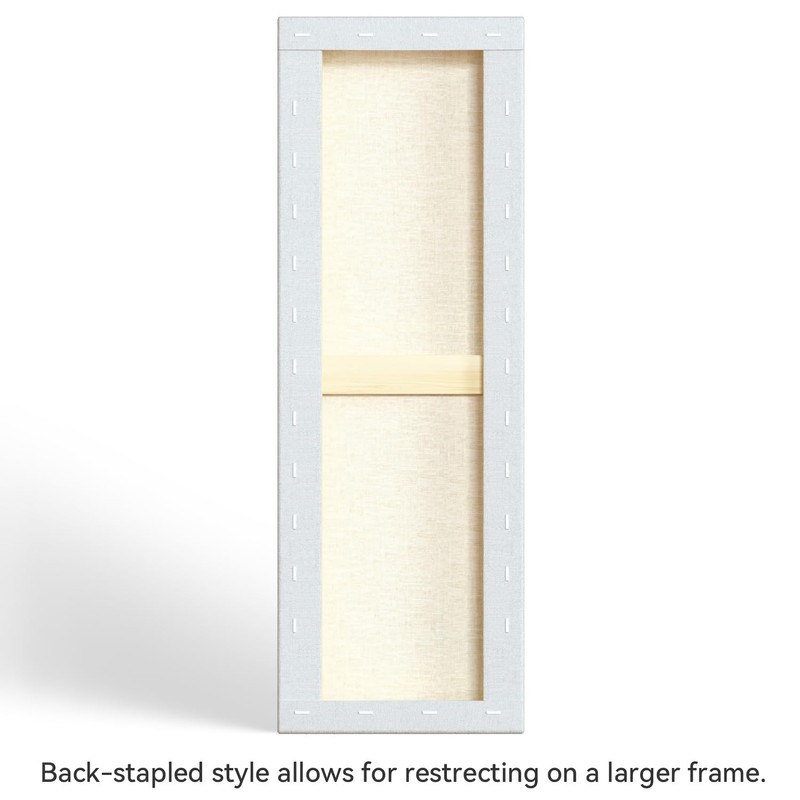 PHOENIX 8x24 Inch 3 Pack Artist Canvas - Long Skinny