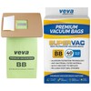 VEVA 40 Pack Premium SuperVac Vacuum Bags Style BB Work