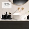 Clara Clark Bathroom Set - Black Bathroom Accessories Set, 24PC