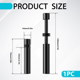 VLYX Graphics Card Support, Gpu Support Bracket, Adjustable 74-120mm Gpu Support Aluminum Alloy Gpu Sag Bracket with Magnet Gpu Anti Sag Bracket (Black)