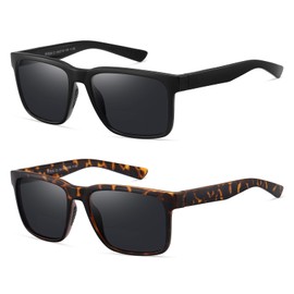 Ricafirla Bifocal Sunglasses Men Reading Glasses Clear Upper Noline Sports Driving Fishing Sun Readers Outdoor Stylish Fashion Cheaters TR90 Warp Frame Anti Slip Spring Hinge Adjustable 2 Pack 1.00x