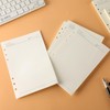 A5 Refill Paper,100GSM Thick Refillable Paper 6 Hole Filler Inserts