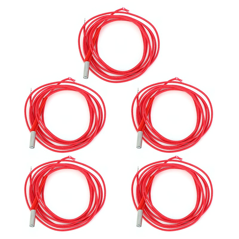 5Pcs 3D Printer Electric Heating Pipe Single Ended Heater Tube