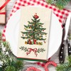 100Pcs Christmas Guest Napkins Retro Xmas Tree Disposable Paper Napkin