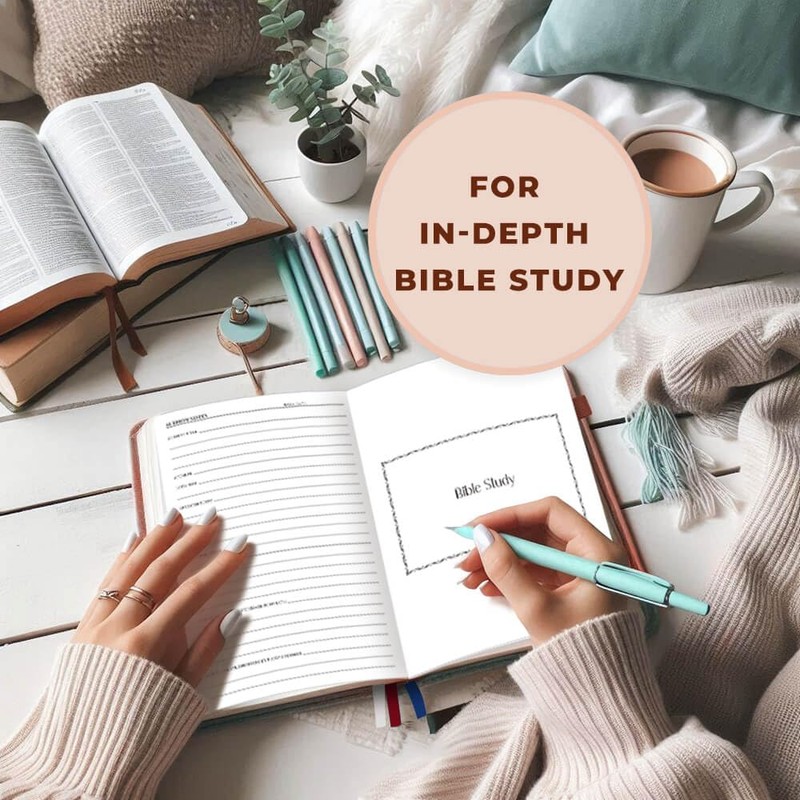 JOTFLY Bible Study Journal - Church Notes Notebook for Note