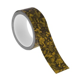 X AUTOHAUX Pinstripe Tape 40mmx8.5m Forging Pattern Car Stripes Pinstripe Decals for Car Motorcycle and Boat Racing Stripes DIY Stickers Matte Gold Tone 1 Pcs