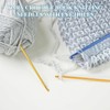 3 x crochet hooks, knitting needle with hole eyelet for