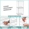 Sorbus Acrylic Storage Containers - 2 Pack, Stackable Storage Bins