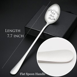 I Love You Gifts for Women Men, PBIEHSR Spoon with Engraving Christmas Gifts for Couples Him and Her, Wedding Anniversary Love Spoon (Ich Liebe Dich)