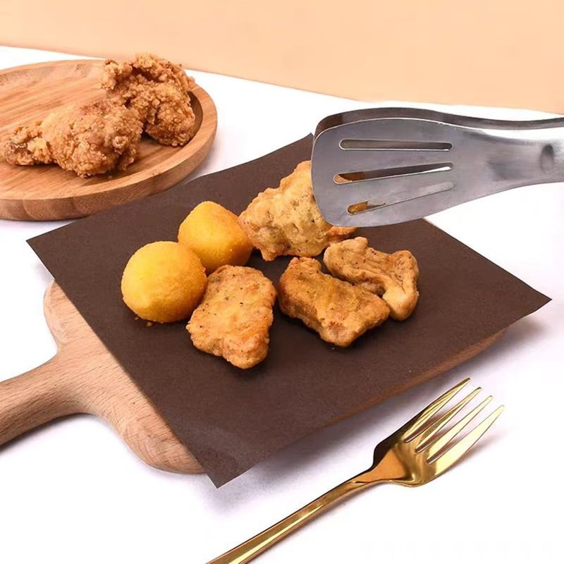 100Pcs Wax Paper Sheets for Food, Basket Liners Food Picnic