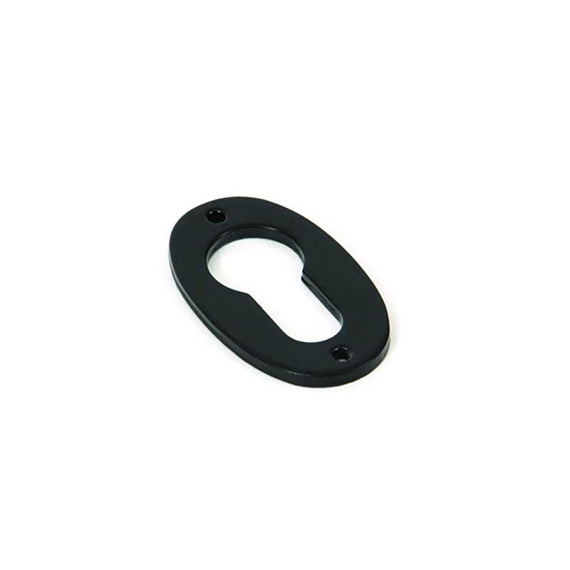 From the Anvil 33830 Oval Euro Escutcheon-Black