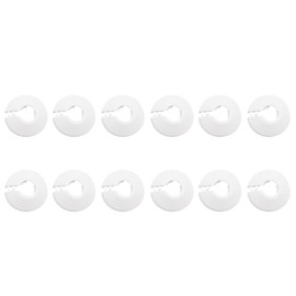 FUZVOL 12 PCS White Radiator Pipe Covers - Small Caps & Collars for 15mm Water Pipes