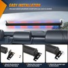 Nilight 144LED Traffic Advisor Strobe Light Bar with Controller Red
