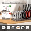 Housolution Pot and Pan Organizer Rack for Cabinet, Expandable Pot