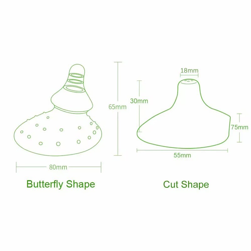haakaa Nipple Shields for Nursing Newborn Silicone Nippleshield for Breastfeeding