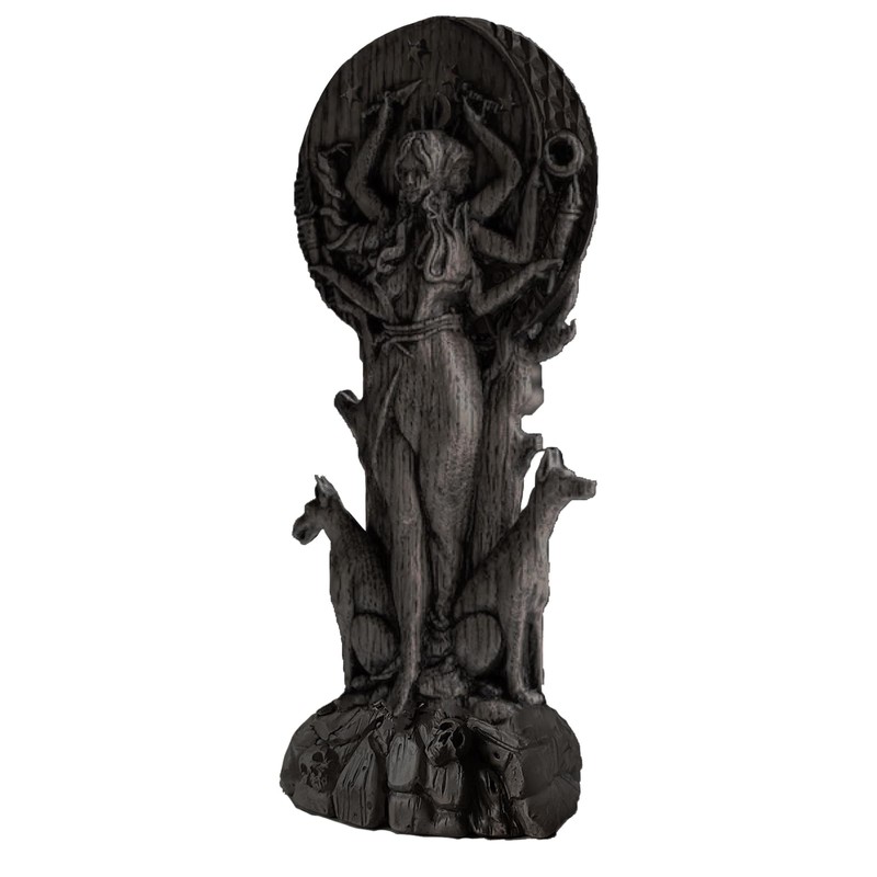 JUAPL Goddess of Magic Hecate Goddess Statue, Western Goddess Statue,