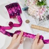 OLYCRAFT 10 m Sequin Appliqué Sequin Ribbon Stretch Sequin Trim