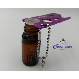 5ml Glass Eye Droppers,Oil Dropper Compatible with 5ML doTerra Essential Oil Bottles, Child Resistant Caps, Oil Accessories. (Purple, 16)