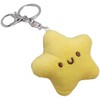 Gowxs Yellow Plush Star Keychain Backpack Accessories Doll Pendant Heart