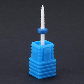 5 Type Pedicure Nail Drill Bit,Ceramic Nail Polishing Bits Cylinder Shape Grinding Head Nail Drill Bit for Nail Salon and Home Use(Fire Arrow M)
