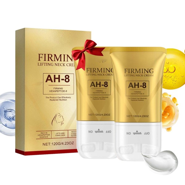 AH-8 Firming Neck Cream with Double Roller, Neck Cream for