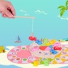 Wooden Magnetic Fishing Game Toys with Tangram Puzzles for Kids