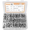Stainless Steel Hex Head Nuts and Bolts Assortment Kit, 128PCS