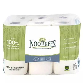 NooTrees Sustainable 3Ply Toilet Paper  Ultra Absorbent  100% Biodegradable  12 Rolls