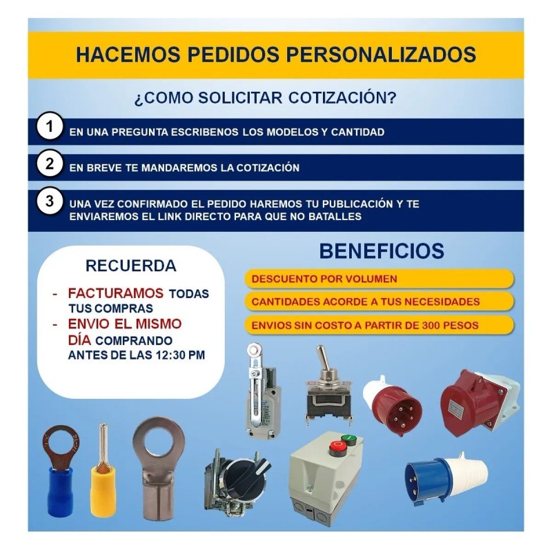 Terminal Punta Plana 12-10 Awg 100 Pzs Am-e